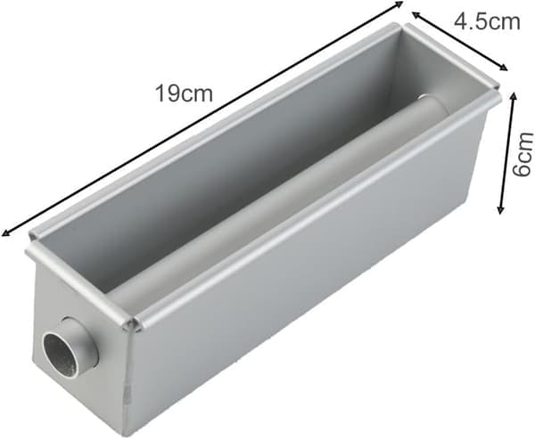 Aluminiumlegering fyrkantig brödform med centrör, reservdelar, non-stick bakform för bakning, diskmaskinssäker och