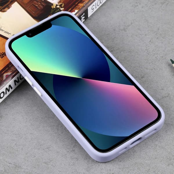 For iPhone 14 Plus Tofarget Beskyttelse TPU + PC Telefondeksel