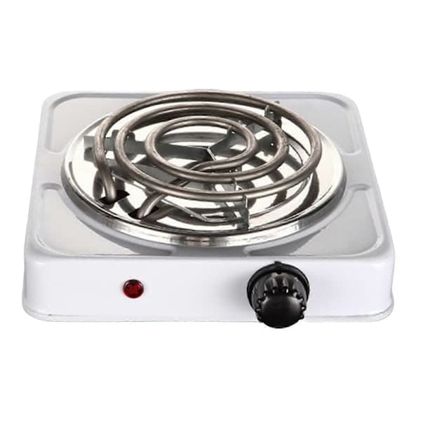 Portable Electric Hot Plate with Indicator Lights Practical Cooker [YJD]-FS3- Single 1000W White Single 1000W White