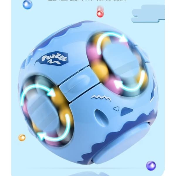 Fidget Toy Puslespillball Pop It Kub 3 stk Farger