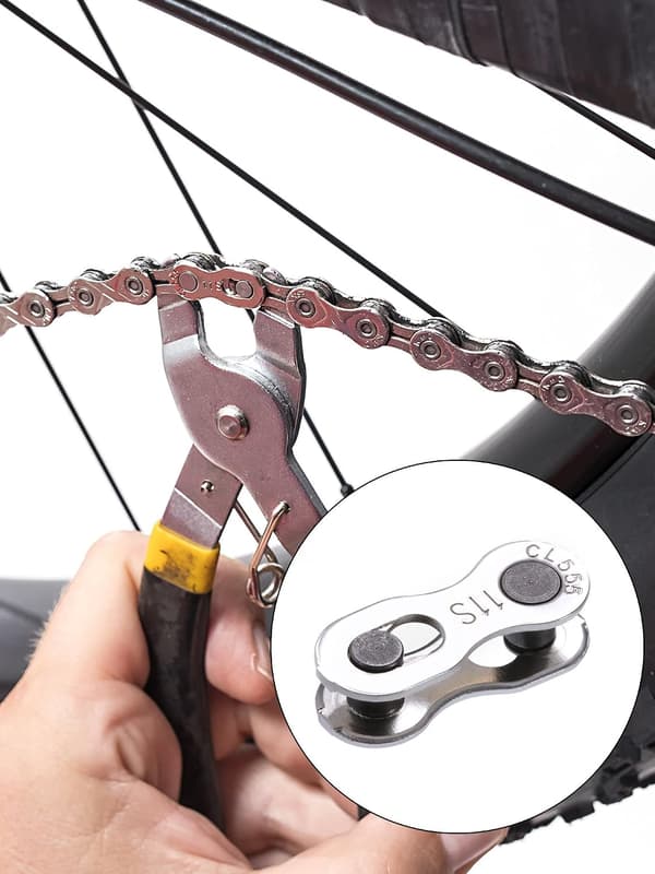 3 Par Cykel Missing Link 11 Gear Kæde Genanvendelig Sølv Stål Cykelkæde