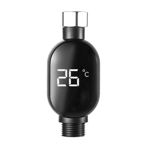 Vanntett dusjhode med temperaturdisplay, termisk sensor dusjhode, hjemmebruk 1 stk 1pcs