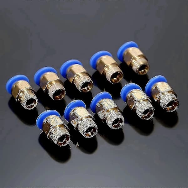 Hankontakt Luftslang Push-In Pneumatisk Snabbkoppling (3mm, PC6) 10 st.
