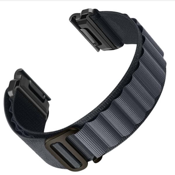 Urrem til Garmin Fenix 8/8S/6/6X/7/7X/Pro/Tactix Mørkegrå 22 mm Blå Blue