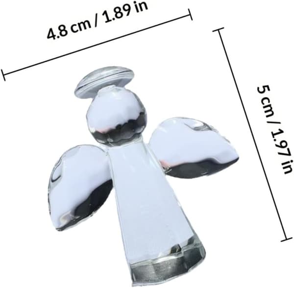 Englepynt Glas Englepynt Kreativt formet glasborddekoration Multifunktionel