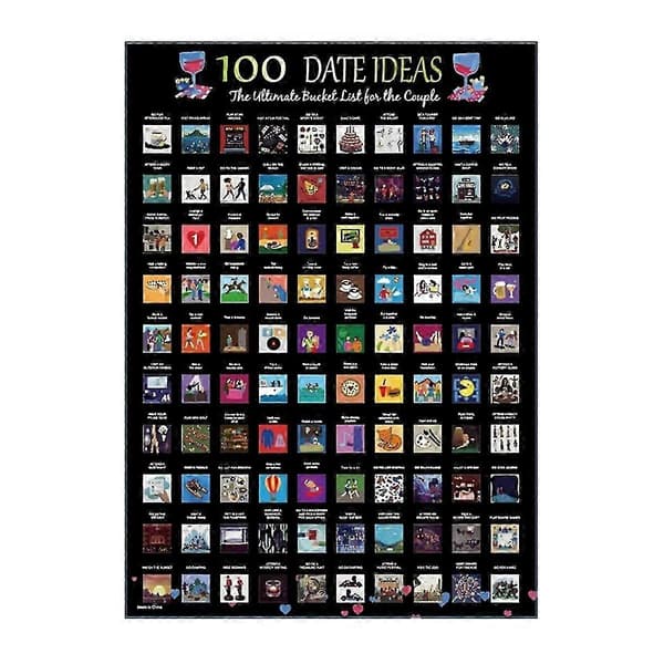 Game Scratch Poster Game for Couples Valentine's Day Gift Wall Poster Gift for Her and for Him