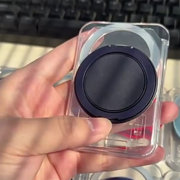 Clear MagSafe Wallet for iPhone 12-16 with Rotating Stand