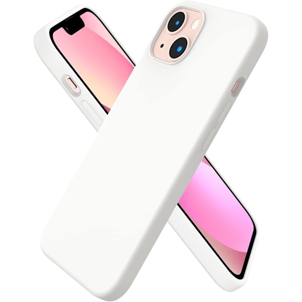 iPhone 16 Case, Liquid Silicone Case Compatible with iPhone 16, Ultra-Thin Case, Full Coverage Shockproof Soft Protective Case (White) iPhone 16-tfrf iPhone16 iPhone16