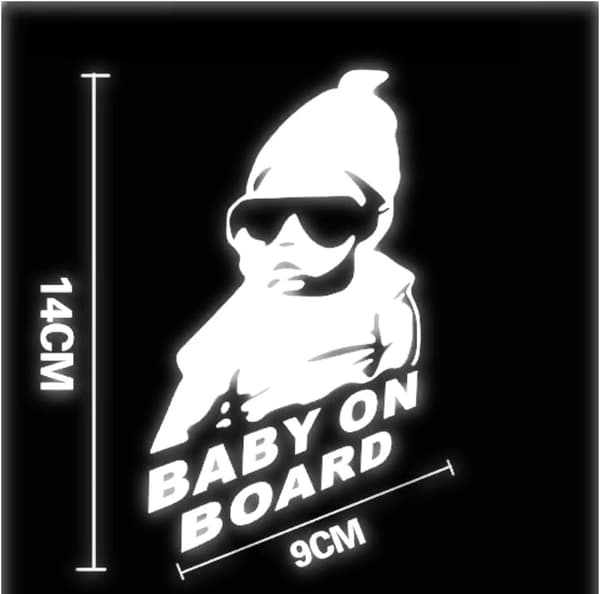Custom Foreign Trade Car Sticker Car Decal, PVC Material, Baby