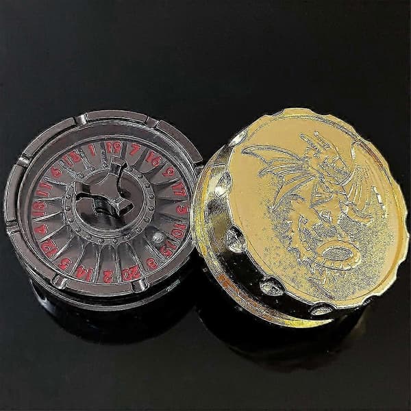 Metal Terning Roulette til D&D, Dungeons & Dragons & RPG-spil - Fingerspids Stress Relief Legetøjsspinner Di