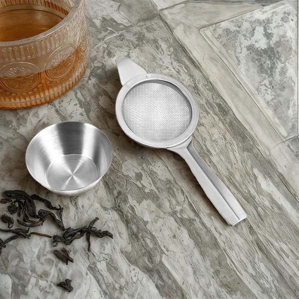 2,2\" Matcha Sifter Mini Fin Lille Metal til Sølv