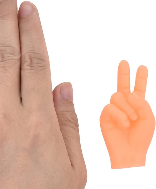 Små Hænder til Fingre - 10 stk. Søde Mini Hånddukker, Premium Gummi A A