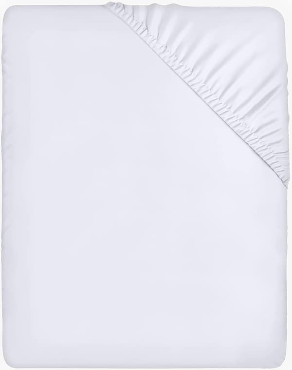 Fitted Sheet - White, 140 x 200 cm - 35 cm Corner for Thick Mattress - Brushed Microfiber Polyester 140*200+35cm 140*200+35cm