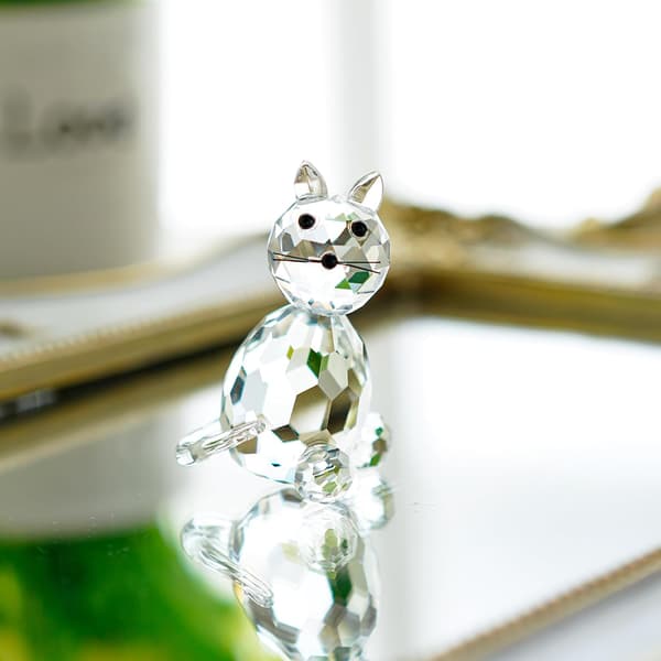 Kristalldyr Samleobjekt Glasskatt Figur Dekorasjon Papirvekt Bordpynt