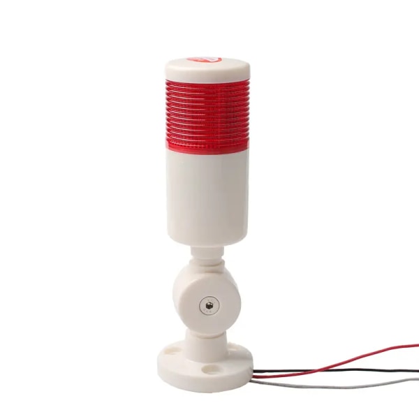 Industrielt signallys LED-alarm Rundtårn Kontinuerlig lysindikator Advarselslampe (rød12-24V)