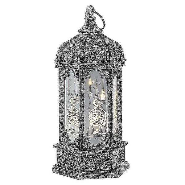 Vakker Mønstret LED-Lampe Muslimsk Ramadan LED-Lanterne Dekor Eid Scene Lampe Dekor