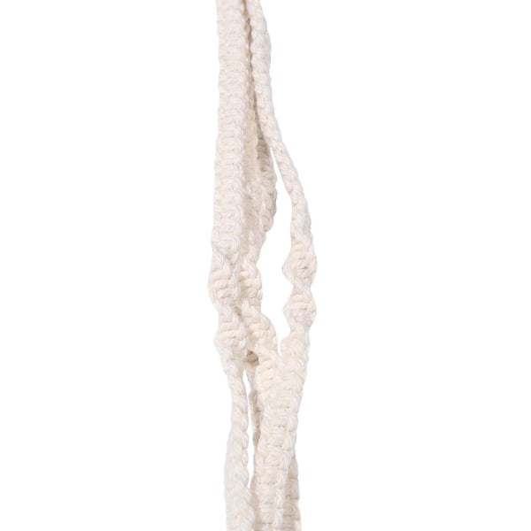 Macrame Växthängare Dubbel Inomhus Utomhus 2-våningar Hängande Planteringskruka Bomullsrep 4 Ben 170 cm