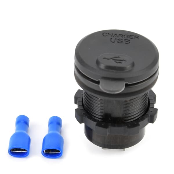 USB Quick Charger LED Digital Display with On/Off Button for Motorcycle Car