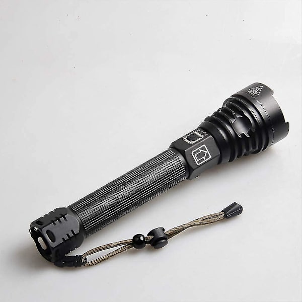 LED Lommelygte, 10000 Lumen Xhp90 Ultra Kraftfuld Justerbar Zoombar Vandtæt Lommelygte, USB Genopladelig Lommelygte