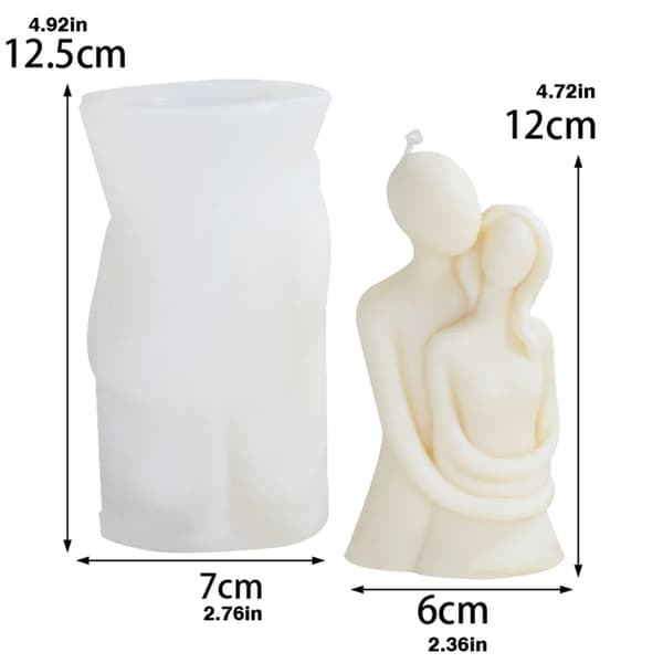 3D Silicone Candle Mold, Silicone Mold for Candle Making, Silicone Body Mold