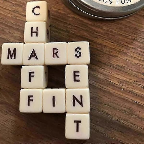 Krydsord Solitaire spil, Krydsord Solitaire terning, Scrabble spil med etui