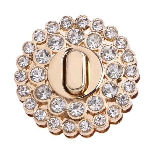 Kvinner Rhinestone Metall DIY Lås Vrilås for Lommebok Skulderveske Pu