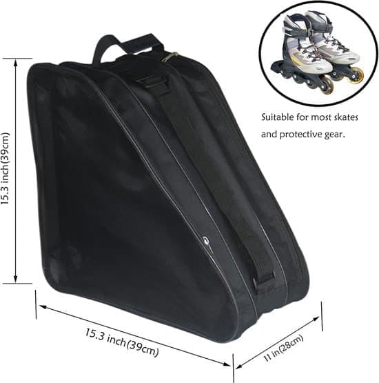 Skate Bag Large Capacity Adjustable Shoulder Strap for Roller Skates Inline Skates [Ho]