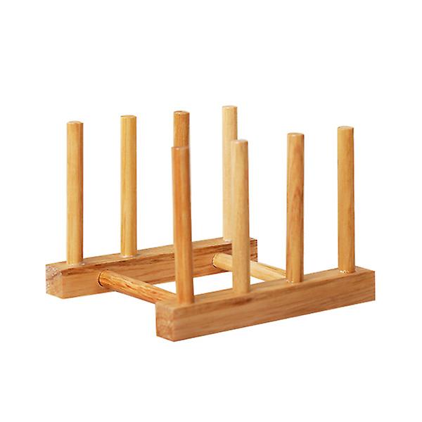 Solid Wood Oppvaskstativ Oppvaskstativ Hylle Bambus Oppvaskstativ Oppvaskstativ Tørkebrett Tørkebrett Oppbevaring Kjøkken Skap Organizer