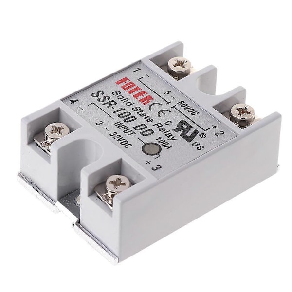 SSR-100 DD Solid State -relemoduuli 100A 3-32V DC-tulolle 5-60V DC-lähdölle