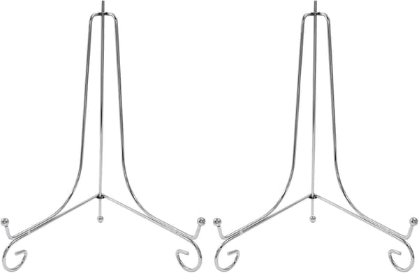 2-pak tallerkenholdere til udstilling 10 tommer 2-pak sølv 10 tommer item_shape