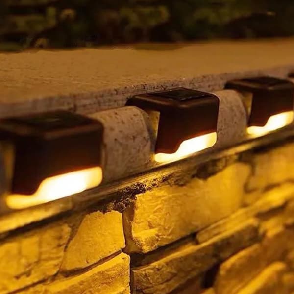 Sett med 16 solcellelamper, LED-belysning utendørs solcellelampe, utendørs solcellelamper hage varmhvit vanntett dekorasjon [Energiklasse A+++]