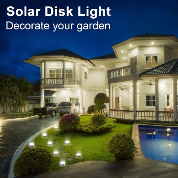Solar Lights, Solar Ground Lights Outdoor Garden Lighting Landscape