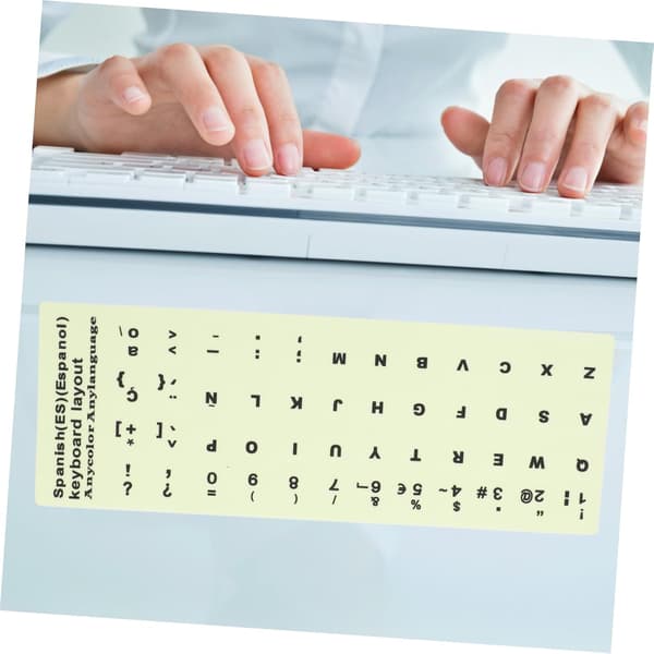1 Sheet Luminous Keyboard Stickers Easy to Use Versatile Large Letters for Typing Enthusiasts
