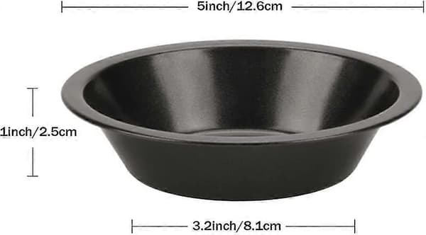 Individuelle tærteforme Runde Mini Tærteforme Non-Stick Belægning Quiche Bageforme