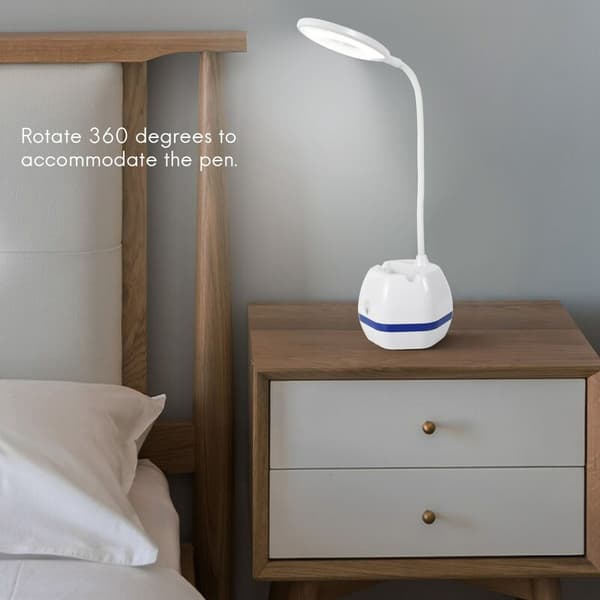 LED Eye Protection Desk Lamp 3 Modes Cute Touch Switch Rechargeable Foldable Bracket Pressure Small Bedroom Reading Desk Lamp