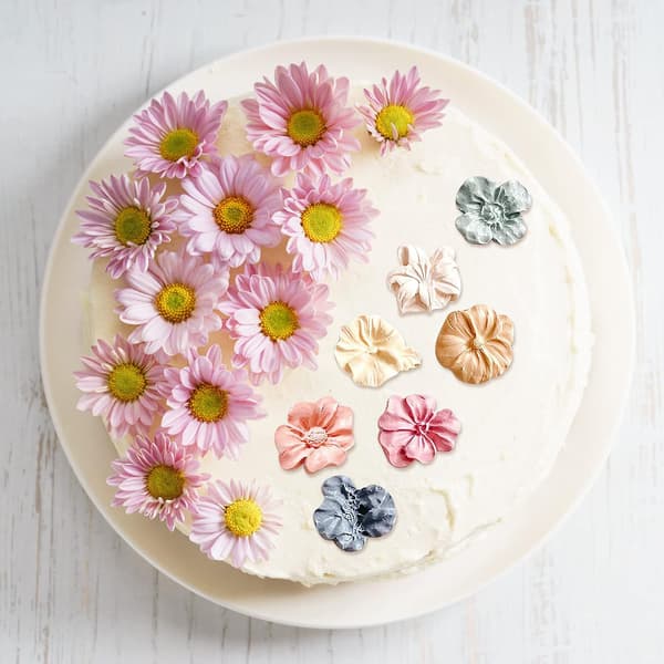 Silikonform, blomster, kakeform, 3D silikonroseform, isbitform, gjenbrukbar bakeform, silikon, 11 fondant, silikonformer, blomster, mini