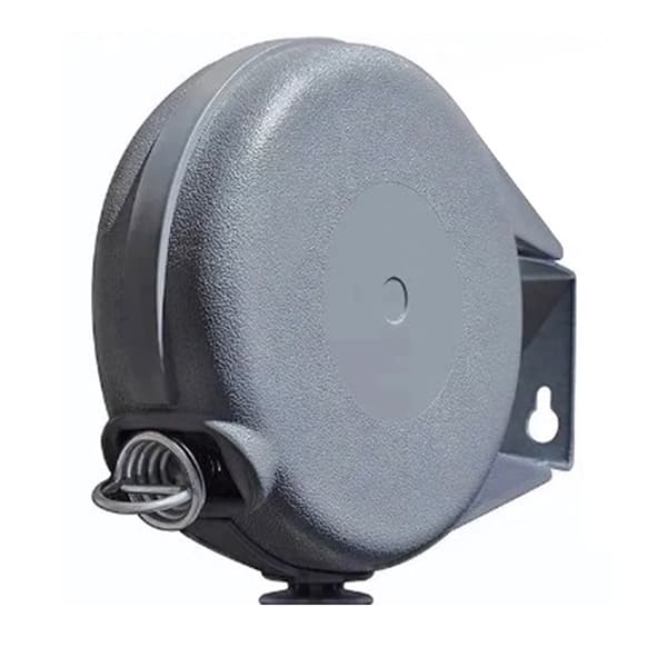 Retractable Clothesline 15m Length 13.6kg Load Capacity Wall Mounted Clothesline Single Line Silver Grey (F2)