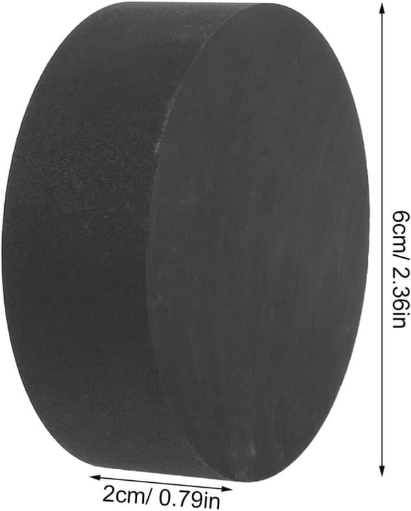 High Purity Conductive Graphite Round Pad 60mm Diameter 20mm Thick High Temperature Resistant Electrode