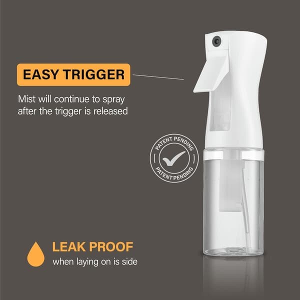 2-pak kontinuerlige sprayflasker til hår og styling, 200 ml [Ho]
