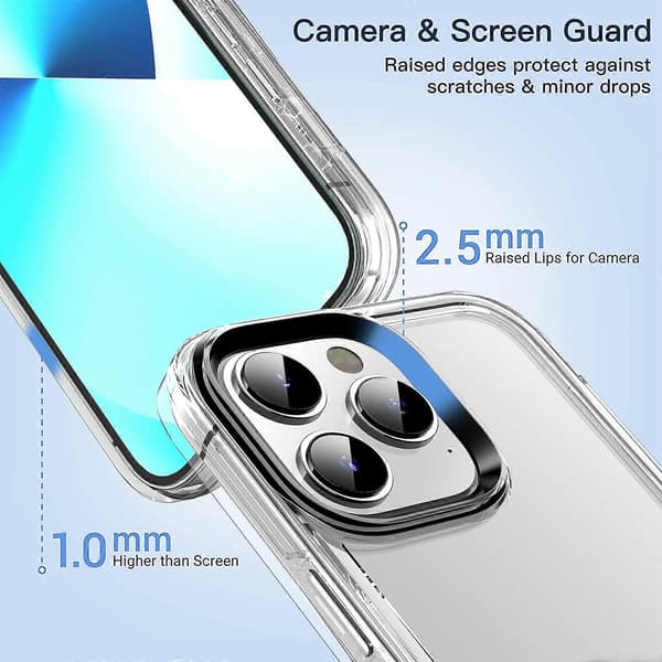 Läpinäkyvä Armor-kuori iPhone 14 Plus -puhelimelle