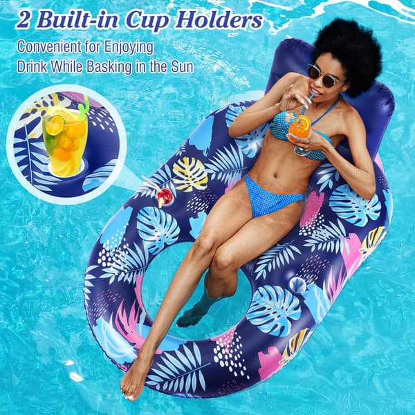 Solarium - solluftmadras - solpool - luftmadraspool - To-i-én pool lounge - oppustelig stol til voksne - flydende seng - egnet...