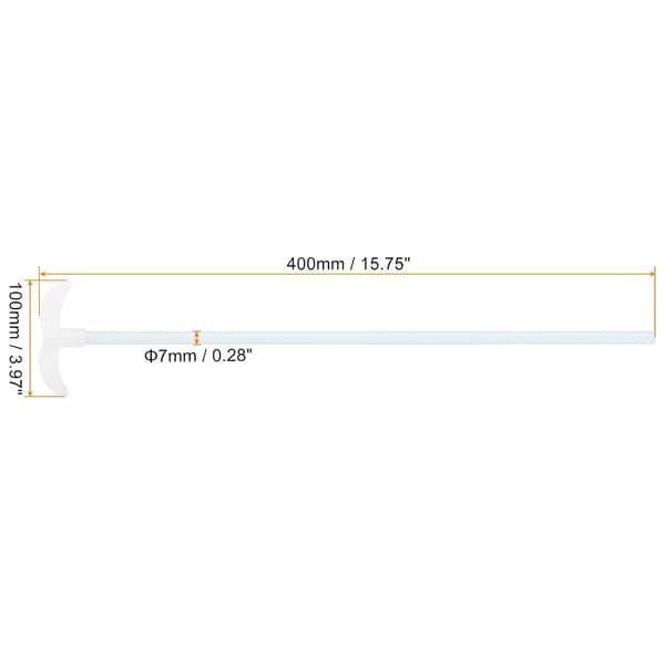 PTFE elektrisk rørepinne 400x100mm omrøreraksel