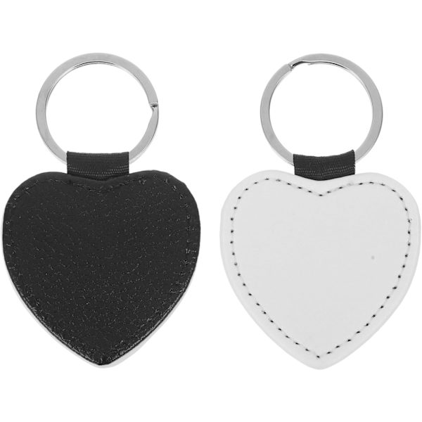 Advanced Heat Transfer Keychains, Lychee Pattern PU Leather Keychains, Stylish DIY Accessory
