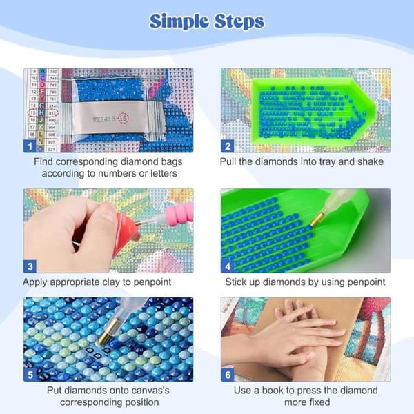 Diamond Painting Havssköldpadda - 5D DIY-kit - Vattentät duk - Väggdekoration för vardagsrum/sovrum - 4