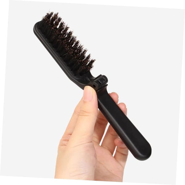 Men's Brush for Curly Hair Beard Brush Comb Foldable Pocket Barber Tool