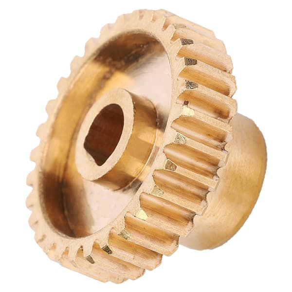 30-tands 0,8 Mod messinggear - 6 mm DBore industrirobotdele