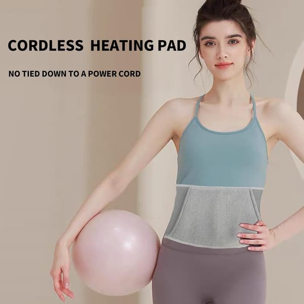 Heating Pad for Back Pain - Cordless Heating Belt for Back and Abdomen, Fast Heating Pad.