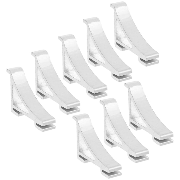 8 Pcs Bling Accessories Wall Shelf Bracket Shelf Square Clips Square Replacement Buckles Clips Refri