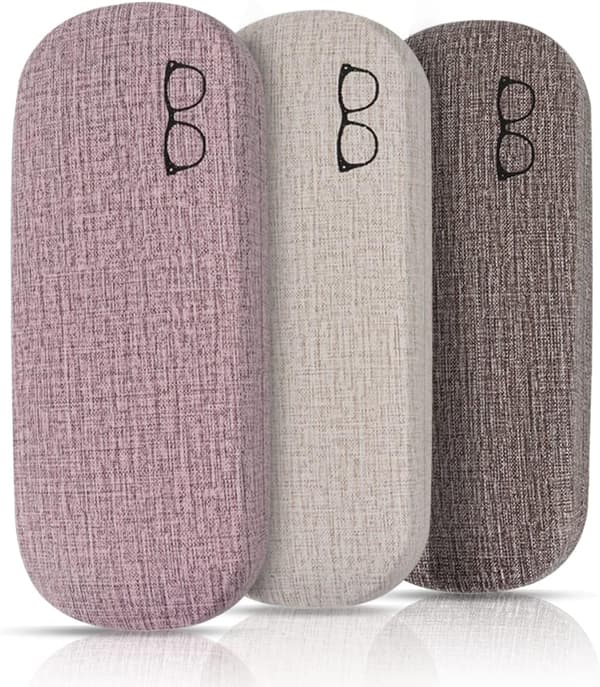 Hårdt clamshell-etui til briller, 3-pak Unisex Bærbar Gl