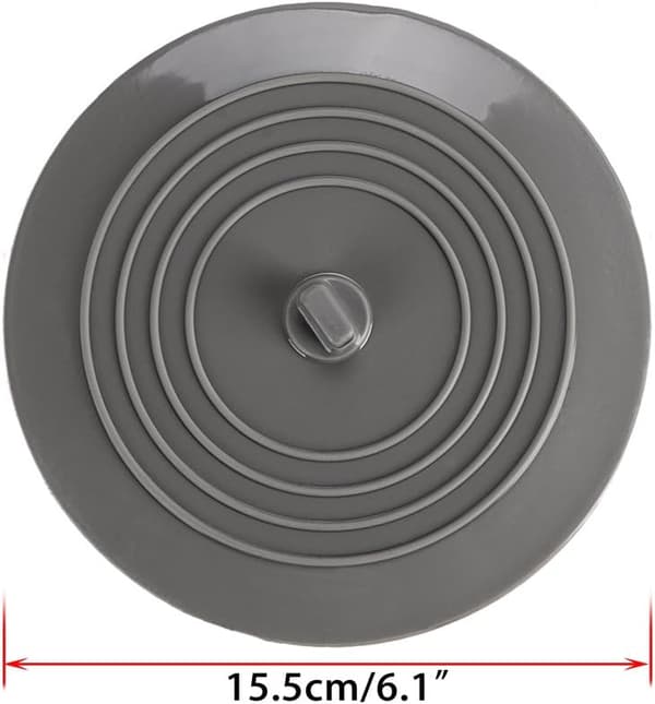 2-pak 15 cm Universal Silikonegummi - Badekarsprop Afløbsprop Beskyttelse til Køkken Badeværelse Vask Badekar